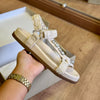 Sandália Arezzo Flatform Bordada Mykonos A119030095