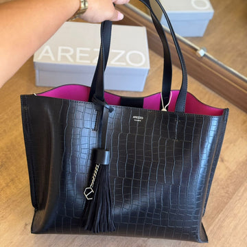 Bolsa Arezzo Shopping Croco Grande Barbicacho A581000586