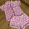 Conjunto Pijama Americano Margarida (Rosa)