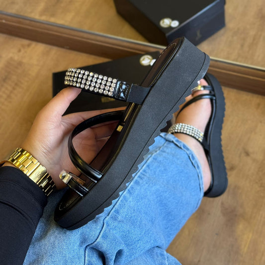 Sandália Vizzano Com Strass Prateado 6492.237