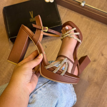 Sandália Salto Brilhante Vizzano 6551.105