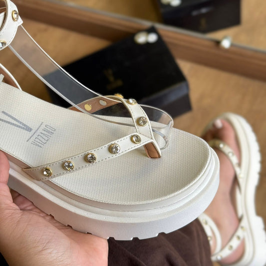 Sandália Vizzano Tiras no Tornozelo com Pedrarias 6499.133