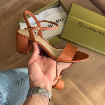 Sandália Capodarte Salto Bloco Baixo 4017746
