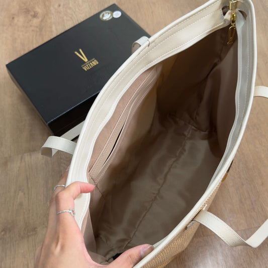 Bolsa Vizzano Tote Palha 10089.2