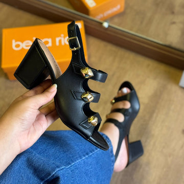 Sandália Beira Rio Salto Bloco 8280.695