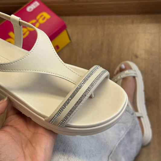 Sandália Moleca Tira Em Strass 5490.126