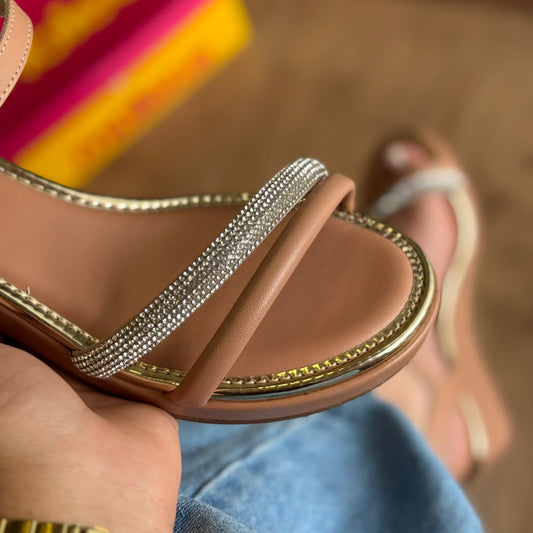 Tamanco Moleca Tira em Strass 5512.309