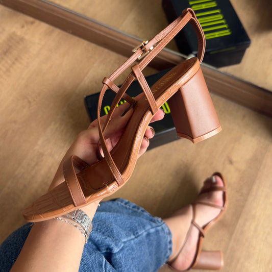 Sandália Santa Lolla Salto Bloco Médio 04AC.3D1C