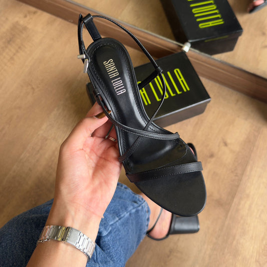 Sandália Santa Lolla Salto Bloco Médio 04AC.3D1C