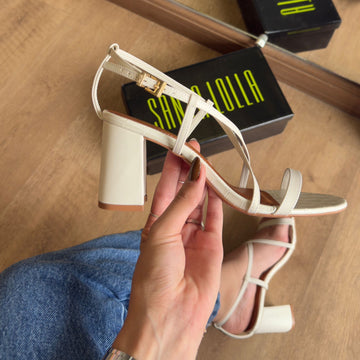 Sandália Santa Lolla Salto Bloco Médio 04AC.3D1C