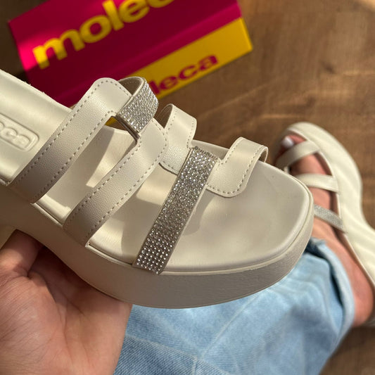 Tamanco Moleca Tiras Em Strass 5503.121