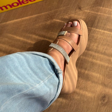 Tamanco Moleca Tiras Em Strass 5503.121