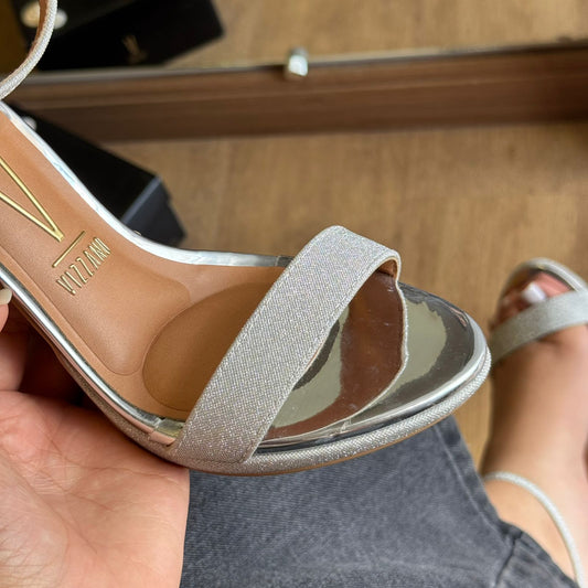Sandália Vizzano Glitter Prata 6210.655