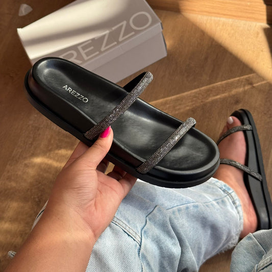 Papete Arezzo Tiras Strass A12016026