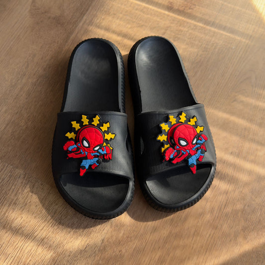 Chinelo Slide Nuvem EVA + Charms Homem Aranha