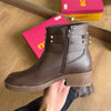 Bota Moleca Couro Fivela Tiras Grossas 5354.201