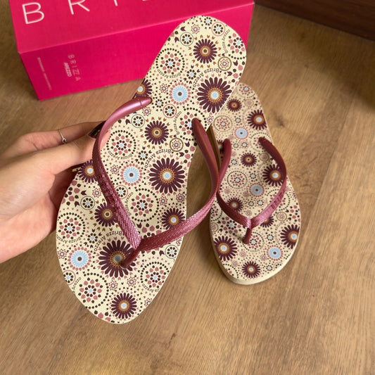 Chinelo De Dedo Brizza Estampa Marrocos Z190260120