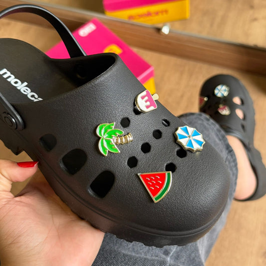 Babuche Moleca + Charms Coqueiro 5563.103