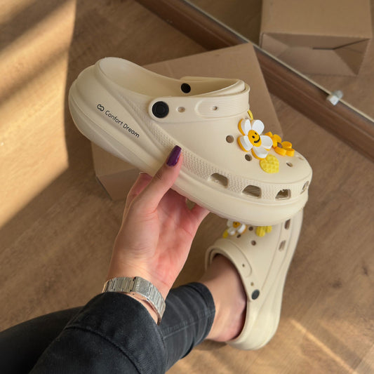 Babuche Confort Dream + Charms Girassol