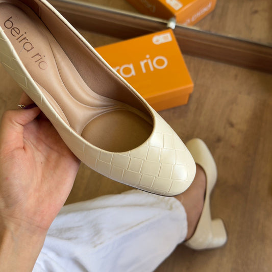 Scarpin Beira Rio Salto Bloco 4304.208