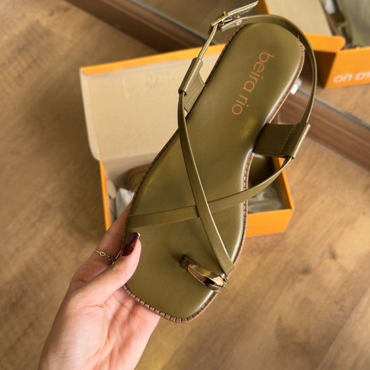 Sandália Beira Rio Tiras Finas Detalhe Dedo 8571.100