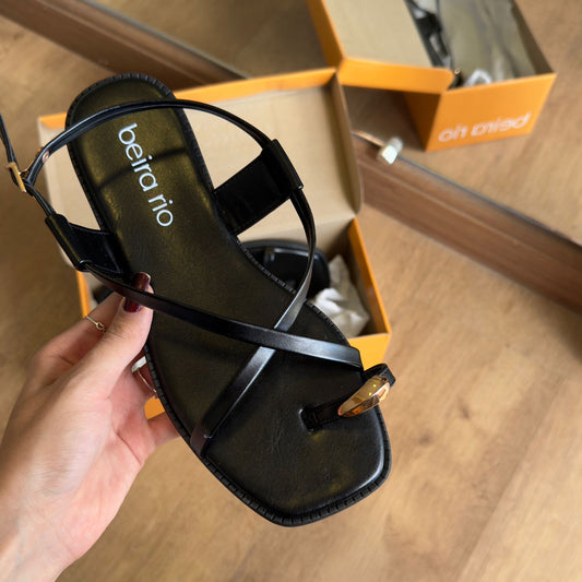 Sandália Beira Rio Tiras Finas Detalhe Dedo 8571.100