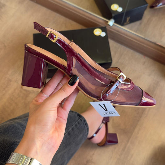 Sandália Vizzano Bico Fino Salto Bloco 1373.111