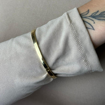 Pulseira Bracelete Liso 4MM