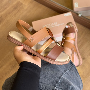 Sandália Modare Elástico Flexivel Detalhe Em Pedrarias 7141.144