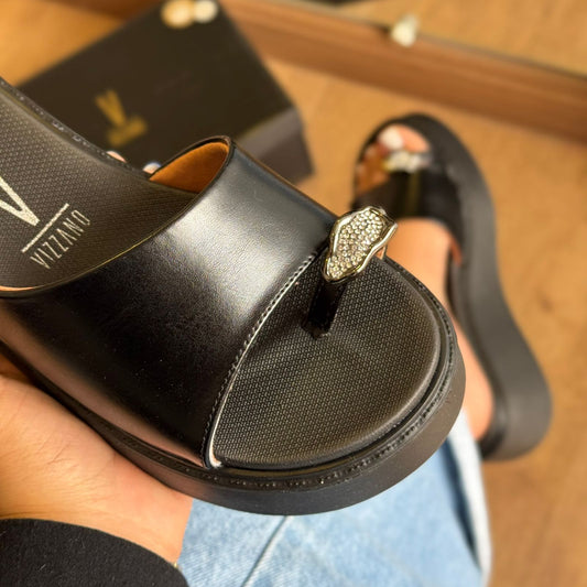 Sandália Vizzano Tamanco Ana Bela Dedeira Prata 6525.214