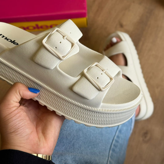 Sandália Moleca Papete Fivela Dupla 5577.100