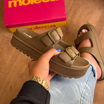 Sandália Moleca Papete Fivela Dupla 5577.100