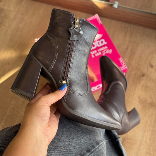 Bota Dakota Couro Salto Bloco D2462