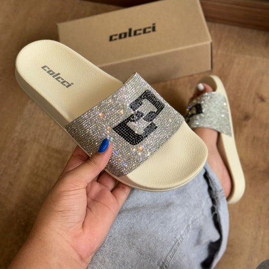 Slide Colcci Bianca Marca Logo 158.01.02358