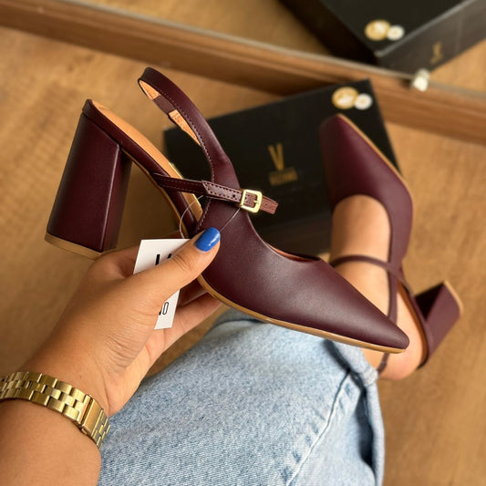 Scarpin Vizzano Salto Bloco Tiras Finas 1482.101