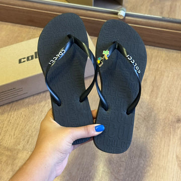Chinelo De Dedo Colcci Rio 158.01.00901 + Pin Tucano e Coqueiro GRÁTIS