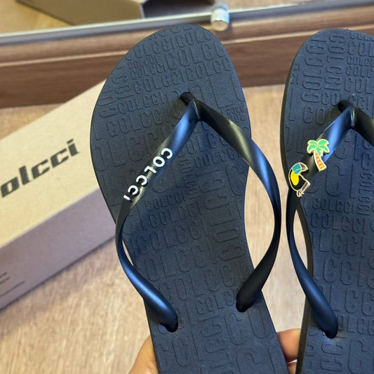 Chinelo De Dedo Colcci Rio 158.01.00901 + Pin Tucano e Coqueiro GRÁTIS