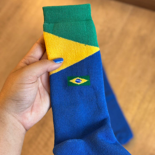 Meia Cano Alto Temática Divertida