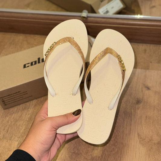 Chinelo De Dedo Colcci Rio Tiras Em Glitter 158.01.00986