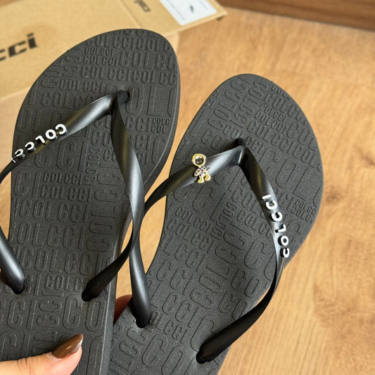 Chinelo De Dedo Colcci Rio 158.01.00901 + Pin Filhos