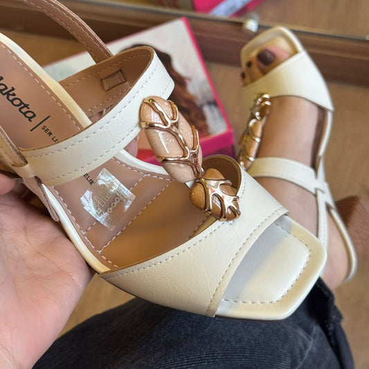 Sandália Dakota Vieri Bloco Detalhe Pedrarias Y9762