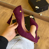 Scarpin Vizzano Detalhe Dourado Bico Fino 1388.200