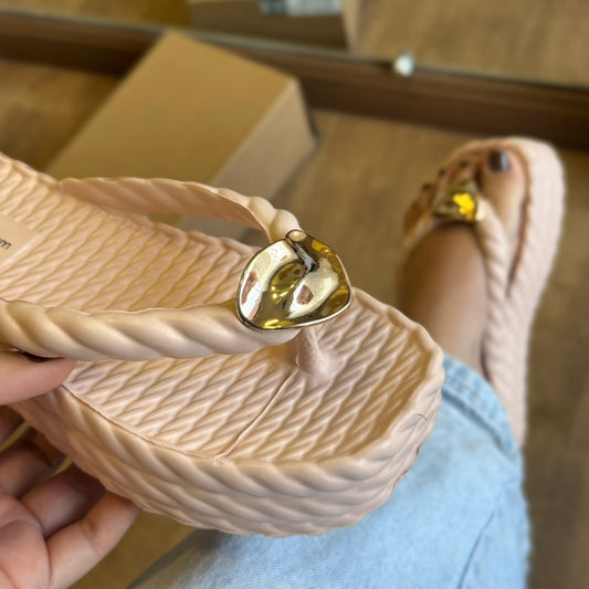 Tamanco Confort Dream Detalhe Dourado 810