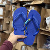 Havaianas Top (Azul Naval) + Pin Brasil + Pin Nome (A-D)