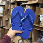 Havaianas Top (Azul Naval) + Pin Brasil + Pin Nome (A-D)