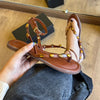 Sandália Azzem Detalhes Dourados Tiras Finas 4384JE