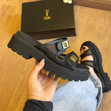 Sandália Vizzano Detalhe Dourado 6499.138