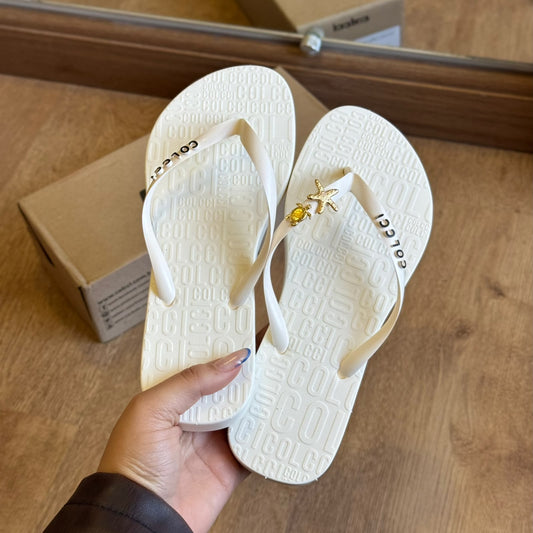 Chinelo Colcci Rio 158.01.00901 + Pin Estrela Do mar e Tartaruga Grátis