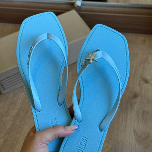 Chinelo Colcci Venice 158.01.01890 + Pin Prata Estrela Do Mar e Tartaruga Grátis