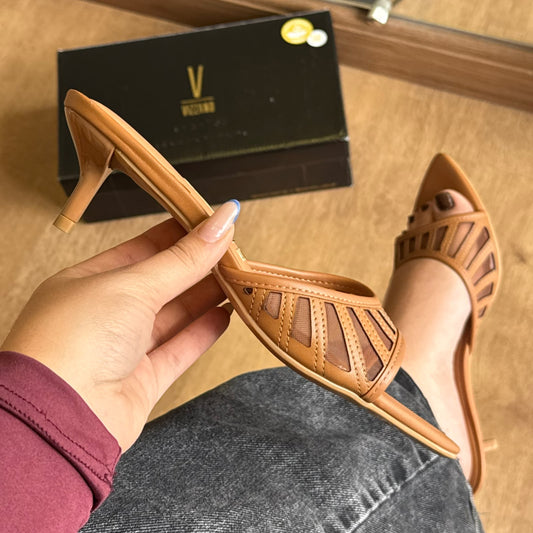Mule Vizzano Detalhe Tela Transparente 6576.104